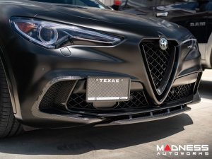  Alfa Romeo Stelvio Front Splitter - Carbon Fiber - Quadrifoglio